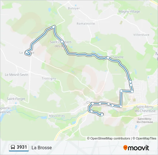 3931 Bus Line Map