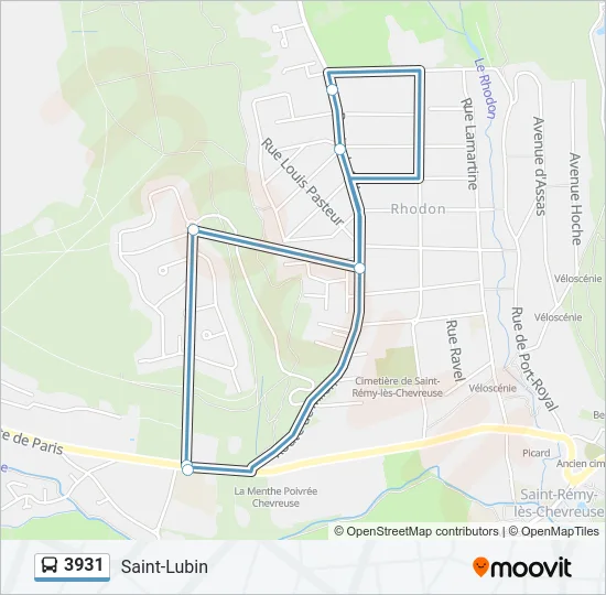3931 Bus Line Map