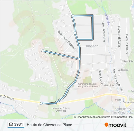 3931 Bus Line Map