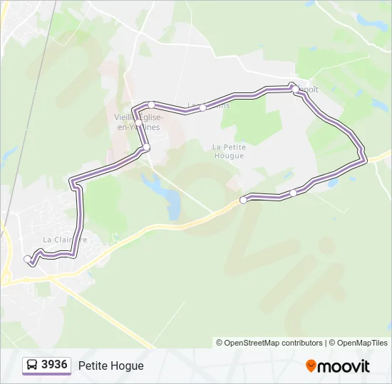 3936 Bus Line Map
