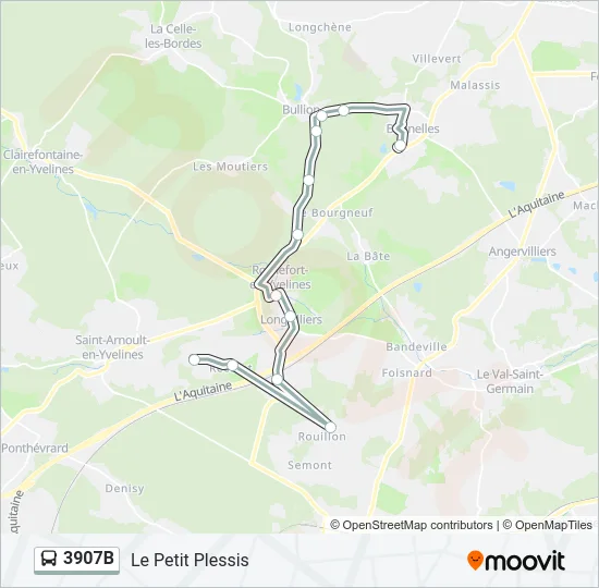 3907B Bus Line Map