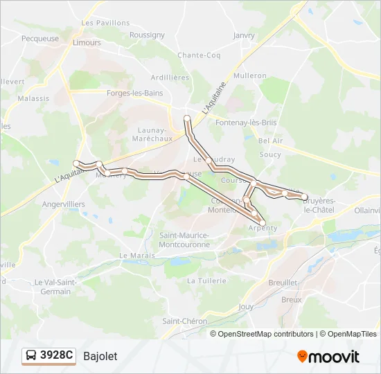 3928C Bus Line Map