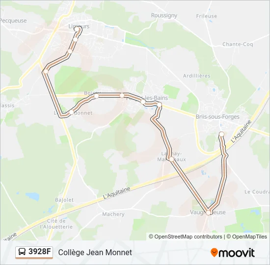 3928F Bus Line Map