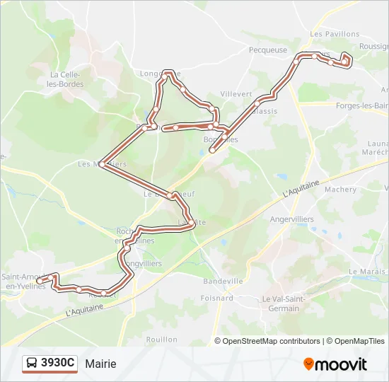 3930C Bus Line Map