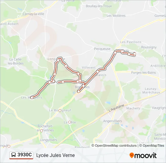 3930C Bus Line Map