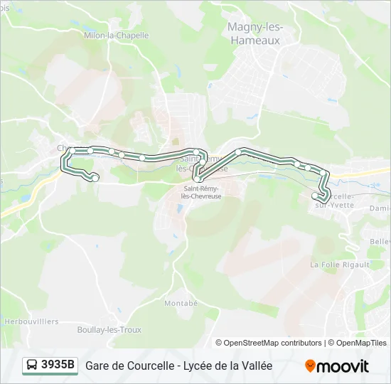 3935B Bus Line Map