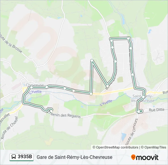 3935B Bus Line Map