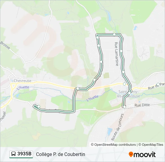 3935B Bus Line Map