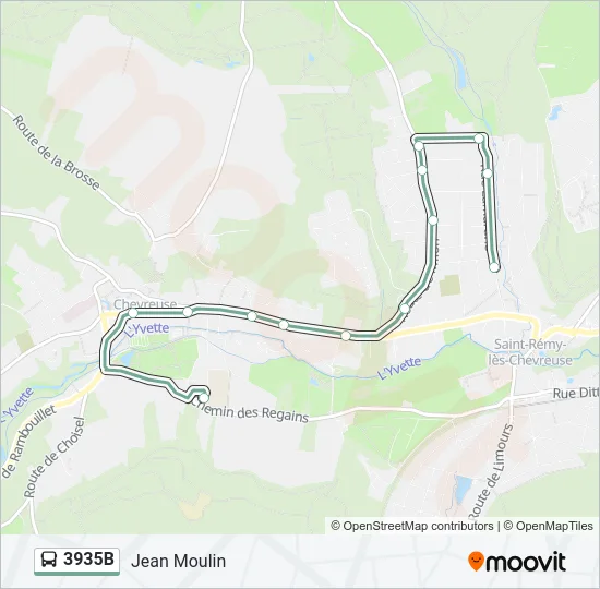 3935B Bus Line Map