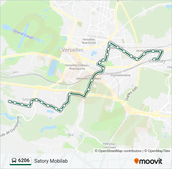 6206 Bus Line Map