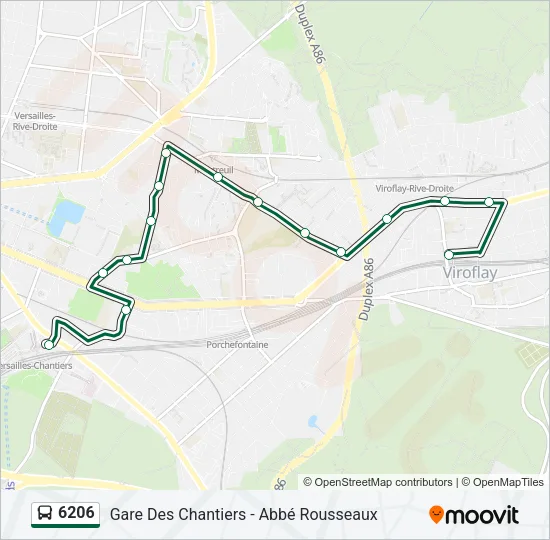 6206 Bus Line Map
