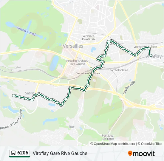6206 Bus Line Map