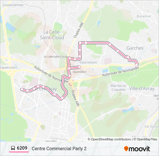6209 Bus Line Map