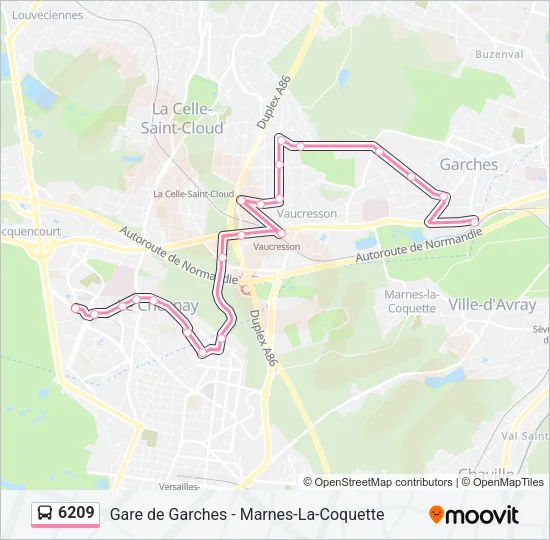 6209 Bus Line Map