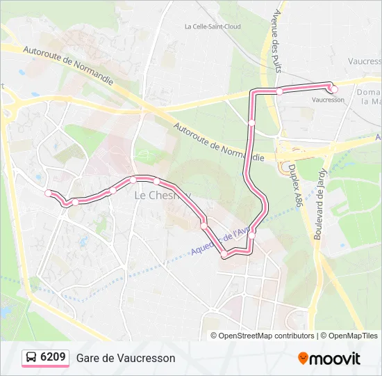 6209 Bus Line Map