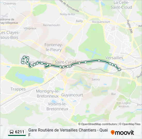 6211 Bus Line Map