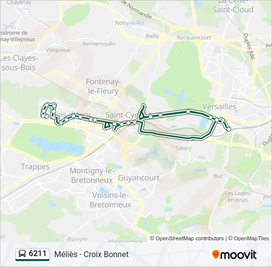 6211 Bus Line Map