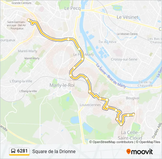 6281 Bus Line Map