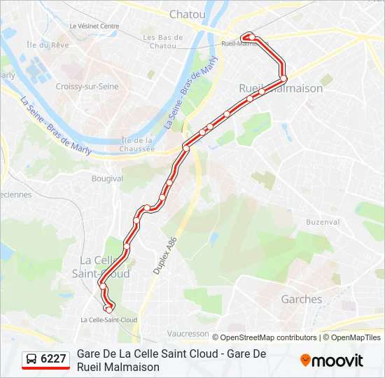 6227 Bus Line Map