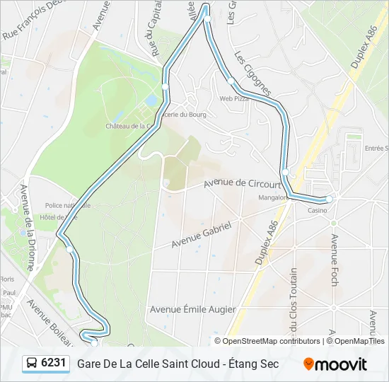 6231 Bus Line Map