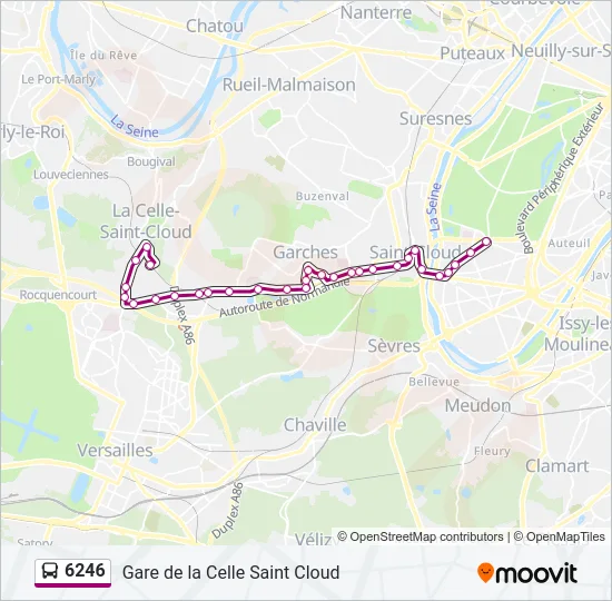 6246 Bus Line Map