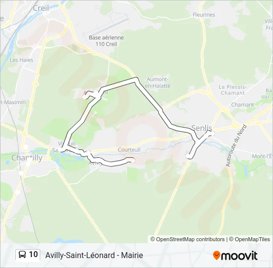 10 Bus Line Map