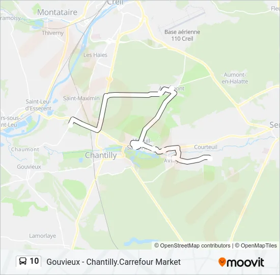 10 Bus Line Map