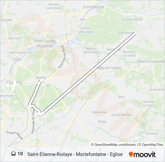10 Bus Line Map