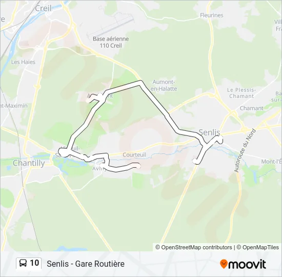 10 Bus Line Map