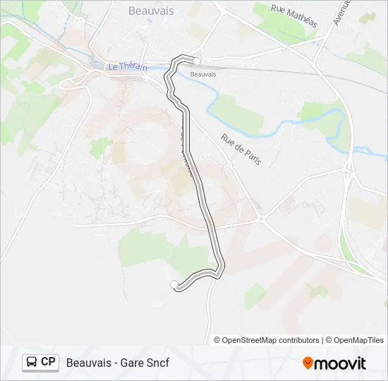 CP Bus Line Map