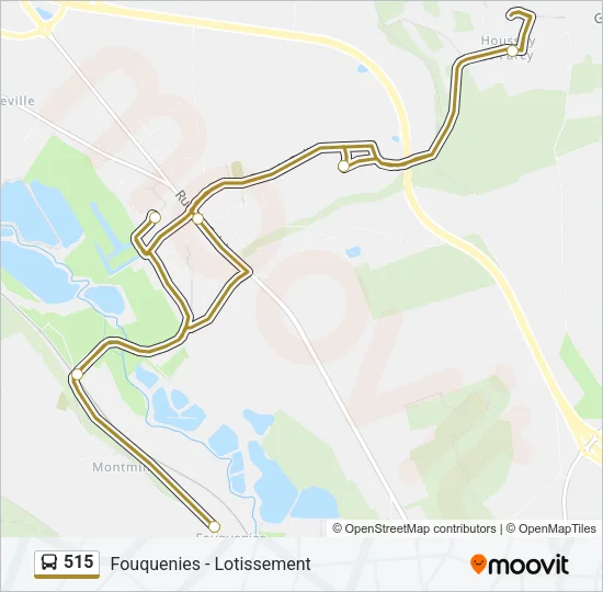 515 Bus Line Map