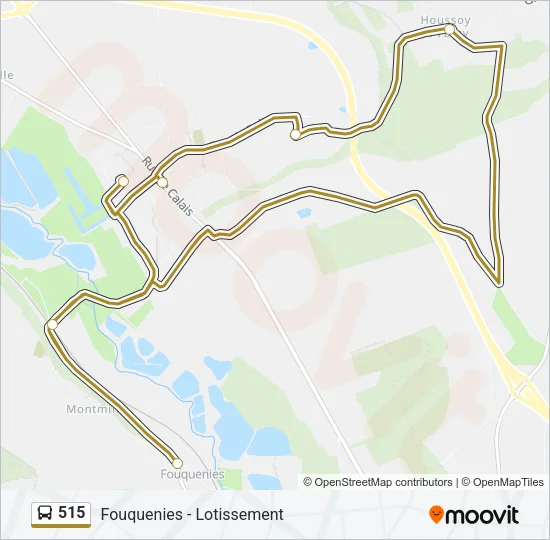 515 Bus Line Map