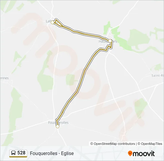 528 Bus Line Map