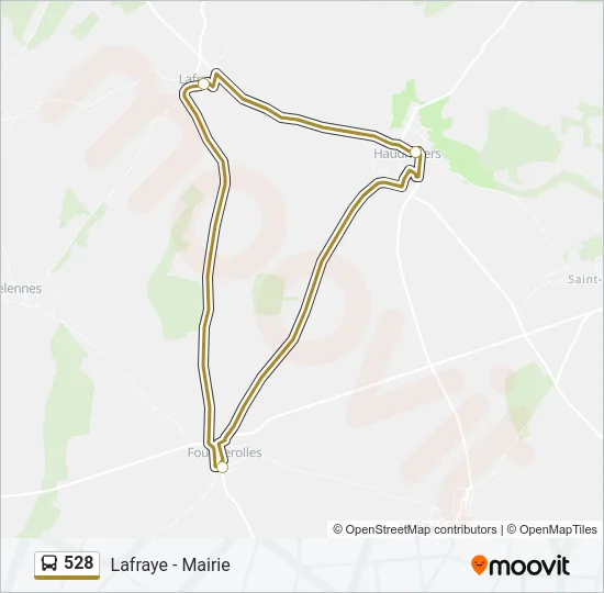 528 Bus Line Map