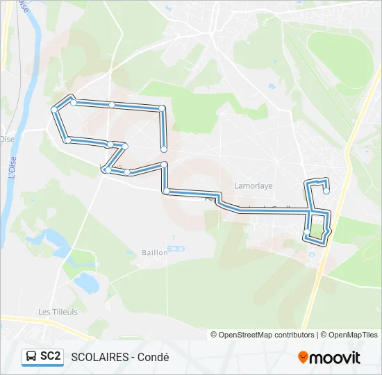 SC2 Bus Line Map