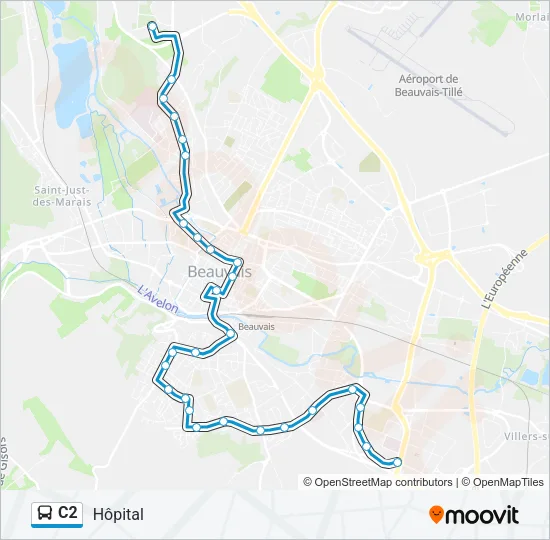 C2 Bus Line Map