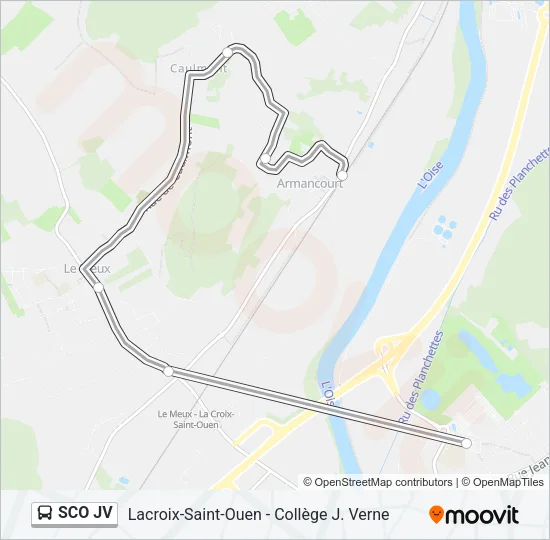 SCO JV Bus Line Map