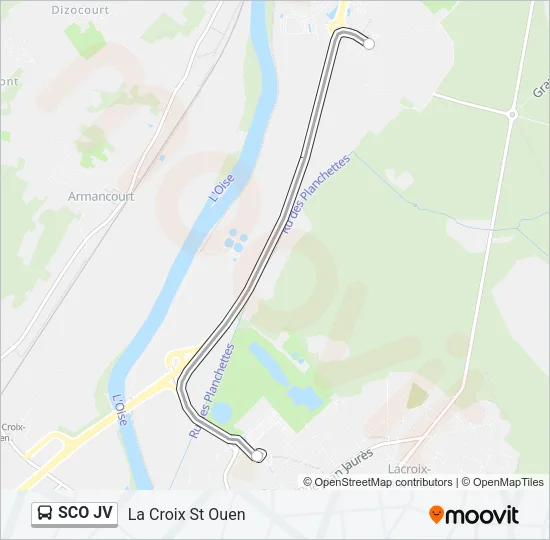 SCO JV Bus Line Map