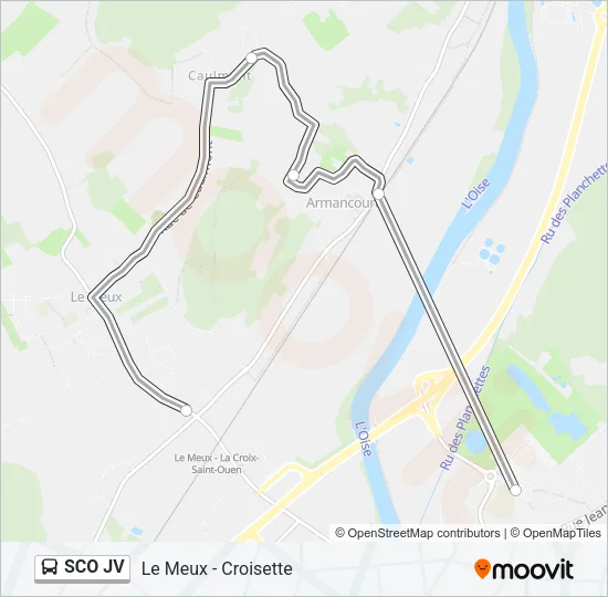 SCO JV Bus Line Map
