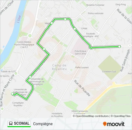 SCOMAL Bus Line Map