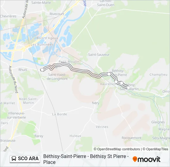 SCO ARA Bus Line Map