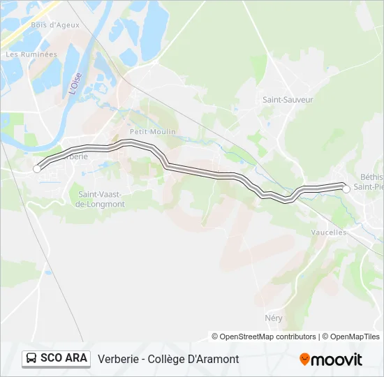 SCO ARA Bus Line Map