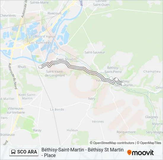 SCO ARA Bus Line Map