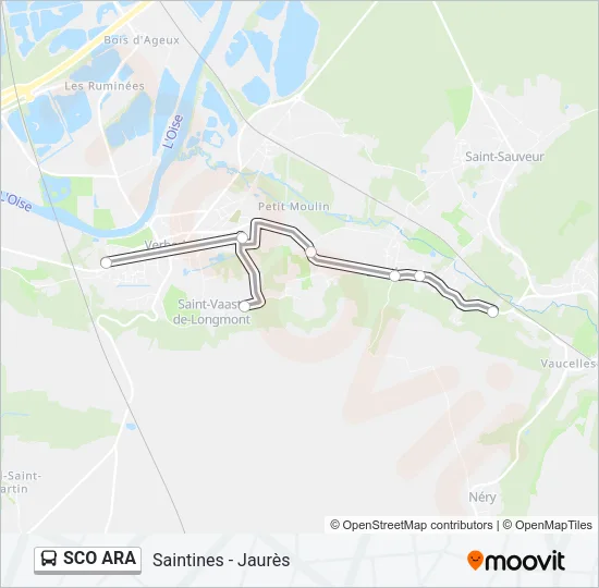 SCO ARA Bus Line Map