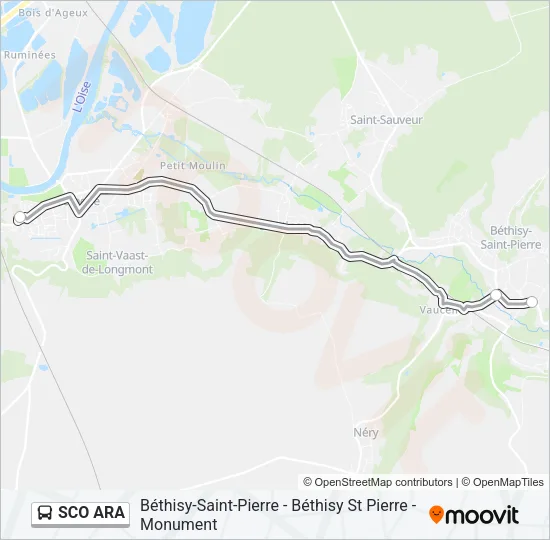 SCO ARA Bus Line Map