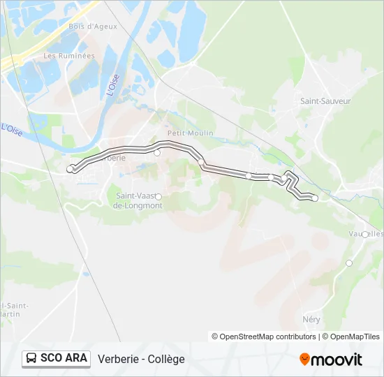 SCO ARA Bus Line Map