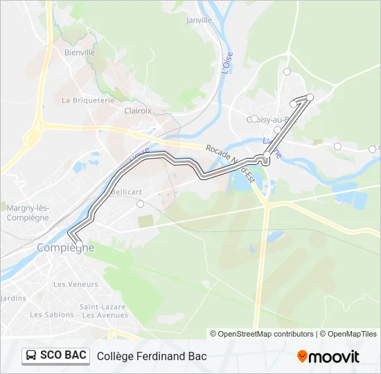 SCO BAC Bus Line Map