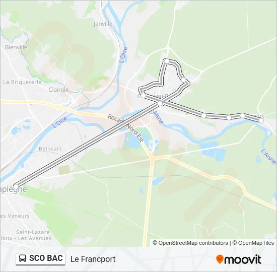 SCO BAC Bus Line Map