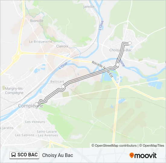 SCO BAC Bus Line Map