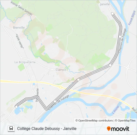 SCO DEB2 Bus Line Map